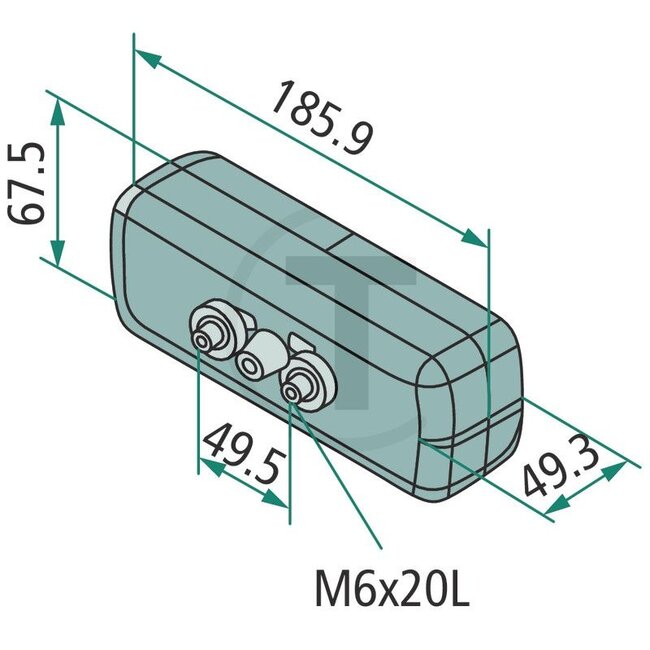 GRANIT Indicator/position light - 70722000, 674230, ST100366, V31540700, V30104410 | Bulb: 12V21WK / P21W, 12V5WK / R5W | Colour: Yellow, white | Width: 185,9 mm | Form: Rectangular | Height: 67,5 mm | Dimensions W x H x D: 185,9 x 67,5 x 49,3 mm | Depth: 49,3 m