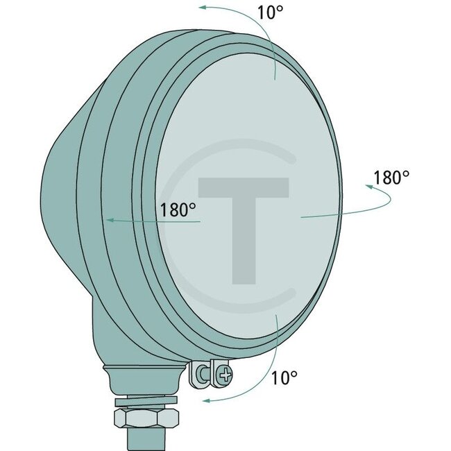 GRANIT Koplamp rechts 12 / 24 V, 12V45/40WAS / R2, glas Ø 145 mm, M18 x 1,5 | 976717, 976714, 86350932