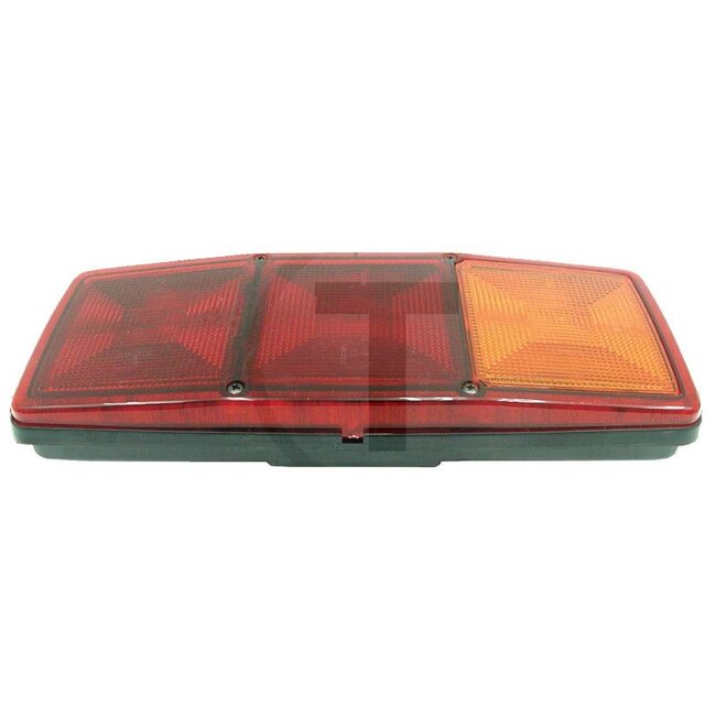 GRANIT Rückleuchte - 50783840216, 7510710, 751073.0, 2SD003167011, 2SD003167021, 2SD 003 167-531, 2SD 003167011, 2SD 003167021, 82009066 | Leuchtmittel: 12V10WK / R10W, 12V21WK / P21W | Farbe: Blinker: gelb | Anschluss: Tülle | Bolzen-Ø: 8 mm | Breite: 345 mm |