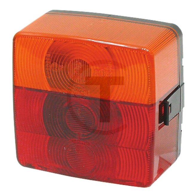 GRANIT Achterlicht - 207BBSK205, 9689980, 933001.0, 10.1002.100 | Afmetingen B x H x D: 103 x 100 x 55 mm | Lichtfunctie: Achterlicht, remlicht, knipperlicht en kentekenplaatverlichting | Lamp: 12V21WK / P21W, 12V5WK / R5W | Inclusief lamp: nee | Montagewijze: g