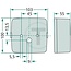 GRANIT Rear light, brake light, indicator 103 x 100 x 55 mm, 12/24 V, left | 9689980, 933001.0