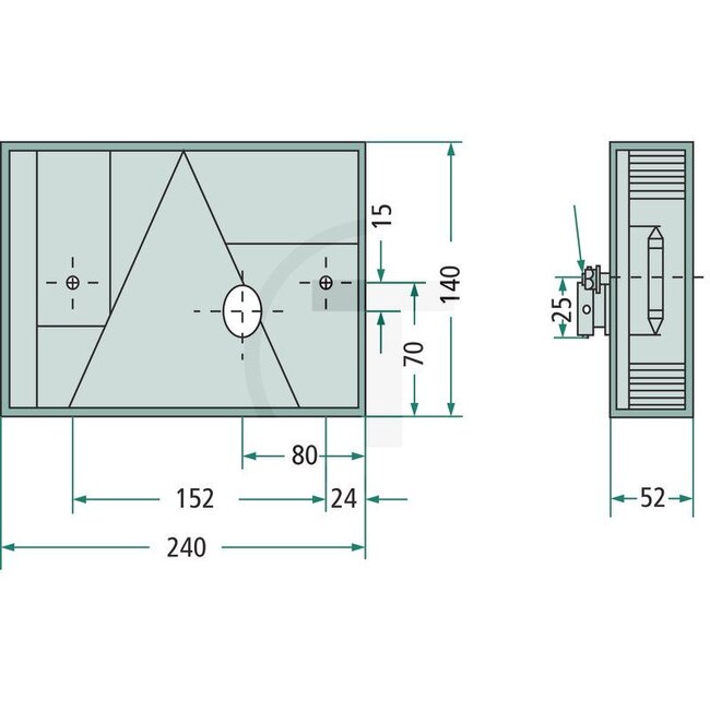 ASPÖCK Rückleuchte   "MULTIPOINT I" rechts mit 5 pol. Bajonettanschluss und RF-Licht - 504245210007, 401938001 | Leuchtmittel: 12V21WK / P21W, 12V21/5WK / P21/5W, 12V5WS / C5W | Anschluss: 5 poliger Bajonett | Breite: 240 mm | Form: rechteckig | Höhe: 140 mm | L