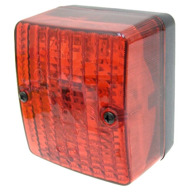HELLA Rear fog light - 4552NE 996012021, 2NE996012021 | Bulb: P21W | Colour: Red | Width: 80 mm | Form: Rectangular | Height: 90 mm | Length: 143 mm | Hole spacing: 42 mm | Dimensions W x H x D: 80 x 90 x 60 mm | Depth: 60 mm | Installation location: Left/right