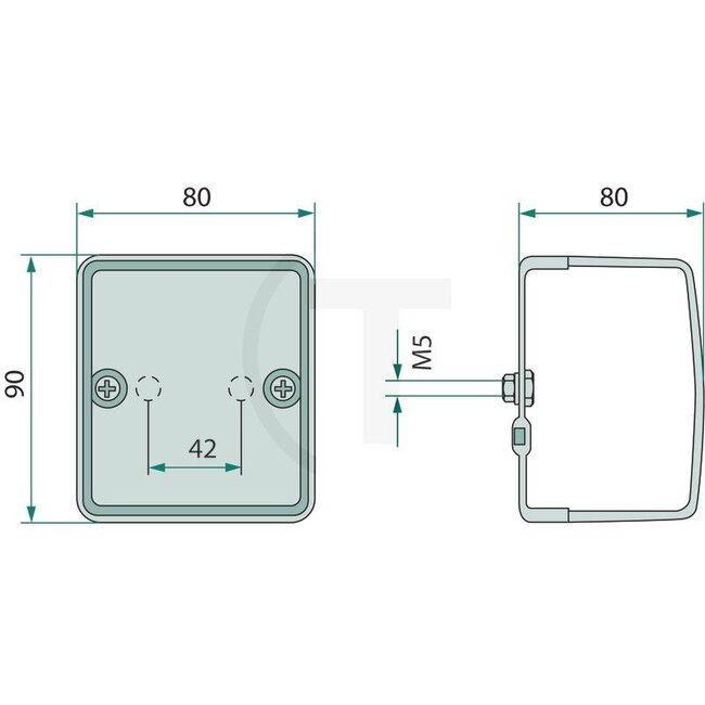 HELLA Mistachterlicht 80 x 90 x 60 mm, P21W, 12 V | 2NE996012021