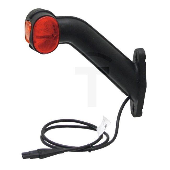 ASPÖCK Leuchte Superpoint II - Version Standard; rot/weiß, links - 504313403007, 402571001 | Leuchtmittel: 12V4WK / T4W | Farbe: rot, weiß | Anschluss: 2 pol. ASS | Breite: 170 mm | Höhe: 168 mm | Lochabstand: 78 mm | Abmessungen B x H x T: 170 x 168 x 40 mm | T