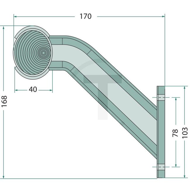 ASPÖCK Lamp Superpoint II, standaardversie; rood / wit, rechts - 504313402007, 402572001 | Lamp: 12V4WK / T4W | Kleur: rood, wit | Aansluiting: 2-polig ASS | Breedte: 170 mm | Hoogte: 168 mm | Gatafstand: 78 mm | Afmetingen B x H x D: 170 x 168 x 40 mm | Diepte: