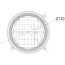 GRANIT Fahrscheinwerfer LED Abblendlicht / Fernlicht 12 / 24 V, 144,4 x 144,4 x 88 mm | X830160065020