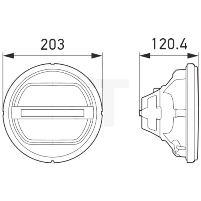 HELLA Fahrscheinwerfer LED Luminator, Rallye 3003 Einbau Ø 203 mm | 20045
