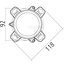 GRANIT LED koplamp dimlicht 118,1 x 112,8 x 114,3 mm, H7 - 47056439