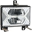 GRANIT LED headlight dipped beam / main beam 12 / 24 V, 167 x 107 x 78 mm