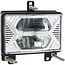 LED headlight Left/right, Approved by the German Road Traffic Licensing Regulation (StVZO) - 7070010284, V31547310 | Nominal voltage: 12 / 24 V | Voltage range: 10 - 30 V | Bulb: LED | Bulbs included: Yes | Light function: Dipped beam, full beam | Dimensi