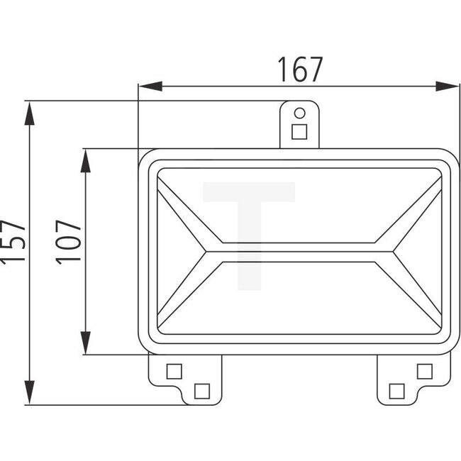 LED koplamp dimlicht / grootlicht 12 / 24 V, 167 x 107 x 78 mm | V31547310