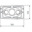 GRANIT LED koplamp links / rechts Goedgekeurd voor StVZO - 7070010287, AZ59789 | Aansluiting: open kabeleinden | Breedte: 155 mm | Hoogte: 117 mm