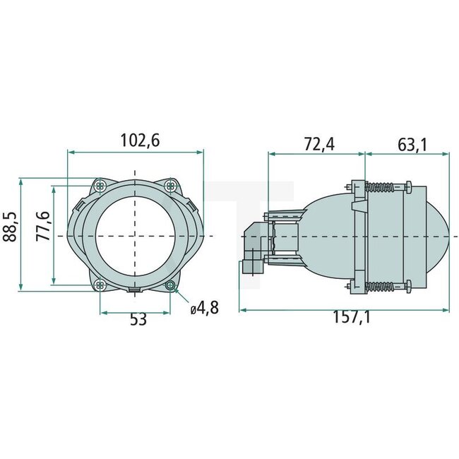 HELLA Dipped beam left and right 12 V, 60 W HB3, Ø 88,5 mm, built-in | 1BL998570001