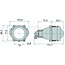 HELLA Dimlicht links en rechts - 4551BL 998570001, 1BL998570001 | Netspanning: 12 V | Plaats: links / rechts | Lamp: 12V60W / HB3 | Inclusief lamp: ja | Lichtfunctie: met dimlicht | Montagewijze: Inbouw | Breedte: 102,6 mm | Vorm: rond | Hoogte: 88,5 mm | Afmet