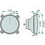 HELLA Headlight left / right 12 V, H4, 144,5 x 144,5 x 16 mm, built-in Fiat | 1A3005649007