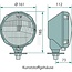 GRANIT Scheinwerfer rechts 12 / 24 V, Glas Ø 145 mm, M18 x 1,5 | RE.16510.20