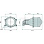 HELLA Fernscheinwerfer 12 V, HB3, W3W, Fernlicht und Begrenzungsleuchte, Glas Ø 60 mm - 1KL998570031
