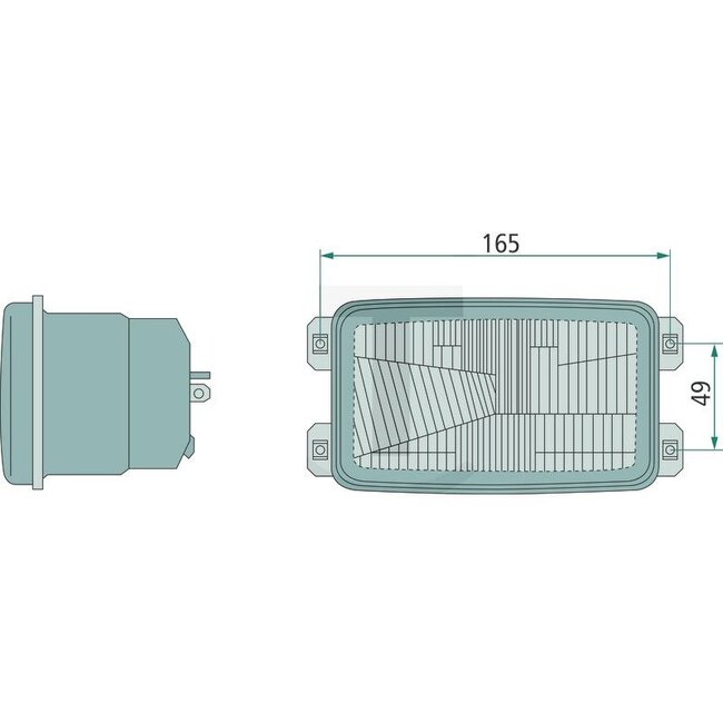 Cobo Scheinwerfer links / rechts 12 V, Einbau, Schraubbefestigung | V34203600, 1015516