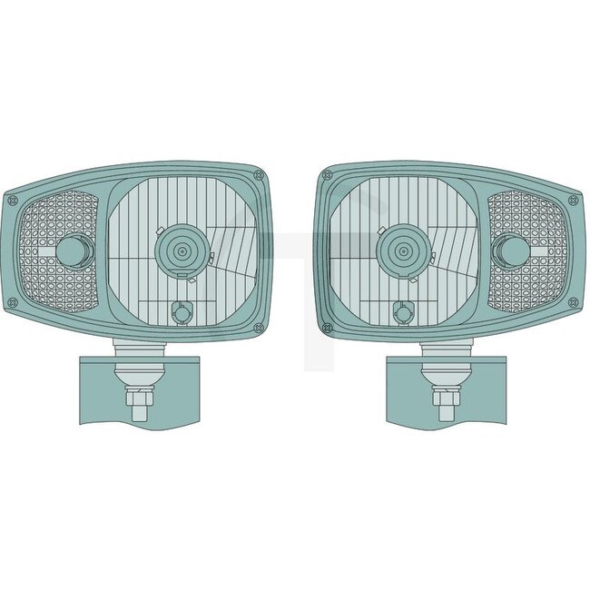 GRANIT Koplamp rechts l met knipperlicht - 7070010190, RGV1B.52411.09 | Lamp: 12V60 / 55W / H4, 12V21WKG / PY21W, 12V5WGLSS / W5W, 24V75/70W / H4, 24V21WKG / PY21W  | 24V5WGLSS / W5W | Materiaal: Behuizing: Kunststof, lens: glas | Afmetingen B x H x D: 225 x 150