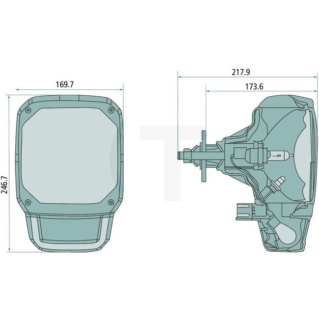 HELLA Scheinwerfer links / rechts mit Blinklicht 12 V, H4, Anbau | 10026