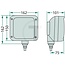 HELLA Koplamp links / rechts 12 V, H3 / H7, aanbouw, glas 120 x 120 mm | 1SA996120801