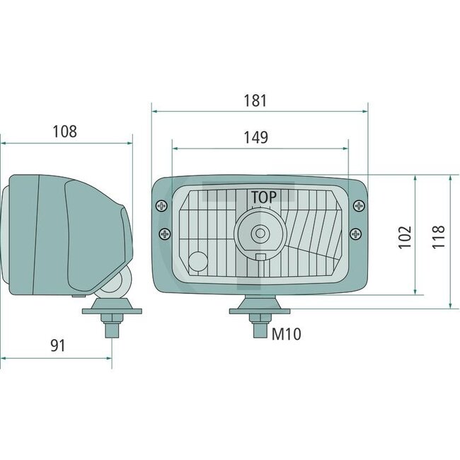 Main headlight Left/right - 70702074, PES1.41810.10 | Nominal voltage: 12 / 24 V | Installation location: Left, right | Bulb: 12V60/55W / H4, 12V5WGLSS / W5W, 24V75/70W / H4, 24V5WGLSS / W5W | Bulbs included: Yes | Light function: Dipped beam, full beam,