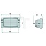 HELLA Headlight left / right 12 / 24 V, H4, built-in, 182 x 102 x 88 mm | 1AD996018641