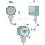GRANIT Werklamp LED breedstraler 600 lm, 12 W, Ø 66 x 69 mm