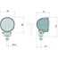 HELLA Arbeitsscheinwerfer LED - 4550018103, 18103 | Nennspannung: 12 / 24 V | Spannungsbereich: 9 - 33 V | Leuchtmittel: LED | Leuchtmittel enthalten: ja | Lichtfunktion: Fernfeld-Ausleuchtung | Abmessungen B x H x T: Ø 83 x 74 mm | Montageart: stehend; Bügelbe