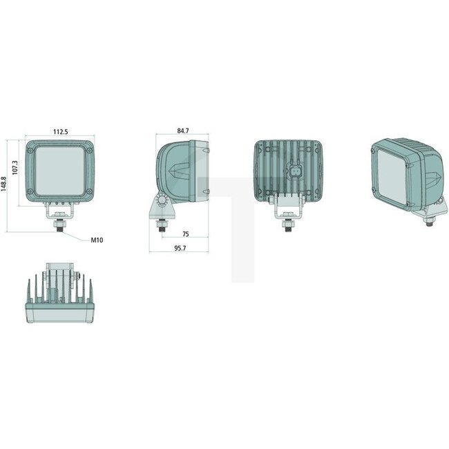 GRANIT Arbeitsscheinwerfer LED - 7070010440, G312901110010, G312901110020, G312901110021, G312901110022, G312901110023, G312900110010 | Nennspannung: 12 / 24 V | Spannungsbereich: 10 - 30 V | Leuchtmittel: LED | Leuchtmittel enthalten: ja | Lichtfunktion: Fernfe