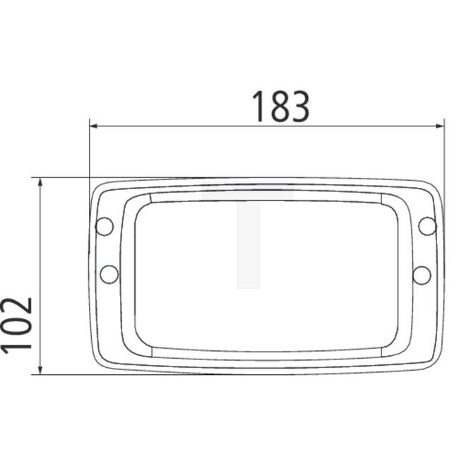 GRANIT LED work lights spotlight 23 W, 3071 lm, 183 x 101 x 67 mm, 12 / 24 V | 4271030M91