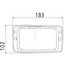 GRANIT Arbeitsscheinwerfer LED - 7070010303, 4271030M91 | Nennspannung: 12 / 24 V | Form: eckig | Abmessungen B x H x T: 183 x 101 x 67 mm | Lichtfunktion: Fernfeld-Ausleuchtung | Lichtstrom effektiv: ≈ 3071 lm | Anschluss: offene Kabelenden, verzinnt (rot + / s