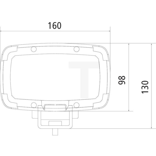 GRANIT LED work lights spotlight 48 W, 6300 lm, 160 x 98,5 x 66,6 mm, 12 / 24 V | 4450666