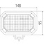 GRANIT Werklamp LED verstraler 31 W, 2359 lm, 148 x 95 x 58 mm, 12 / 24 V | F380902110010