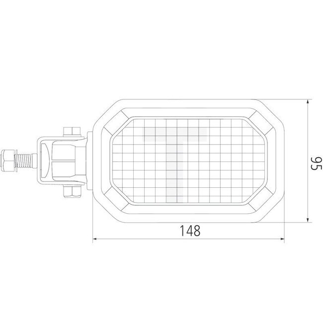GRANIT Arbeitsscheinwerfer LED - 7070010298, F380902110010, 5153085 | Nennspannung: 12 / 24 V | Form: eckig | Abmessungen B x H x T: 179 x 95 x 58 mm | Lichtfunktion: Fernfeld-Ausleuchtung | Lichtstrom effektiv: ≈ 3600 lm | Anschluss: offene Kabelenden, verzinnt