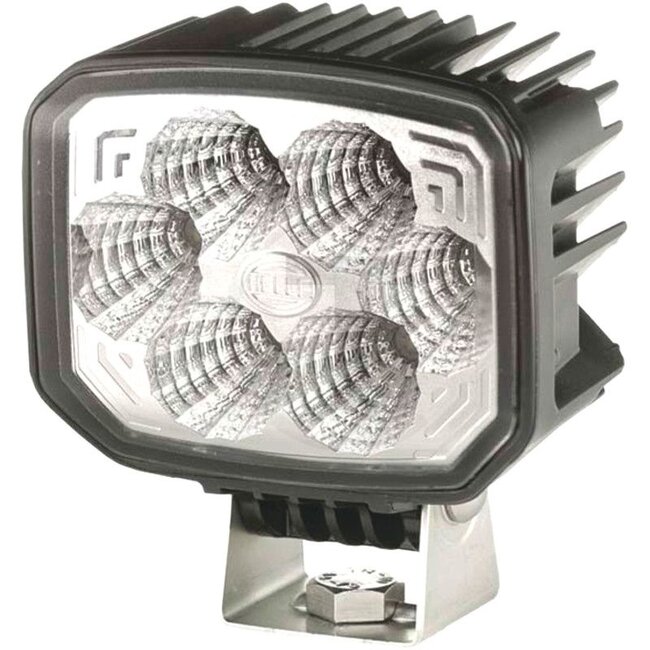 HELLA LED work light - 4551GA 996188511, 1GA996188511 | Nominal voltage: 12 / 24 V | Form: Rectangular | Dimensions W x H x D: 112 x 129 x 63 mm | Light function: Far-reaching illumination | Effective luminous flux: ≈ 1000 lm | Connection: DEUTSCH plug | Bulb: