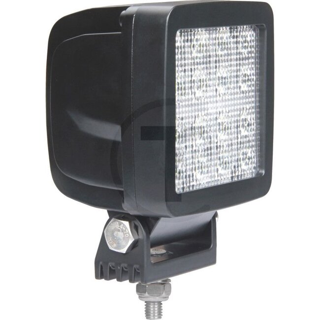 GRANIT Colour change LED work light - 11258732 | Nominal voltage: 12 / 24 V | Form: Square | Dimensions W x H x D: 110 x 110 x 90 mm | Effective luminous flux: ≈ 2956 lm | Connection: DEUTSCH plug | Bulb: LED | Material: Housing: aluminium, lens: plastic | Prote