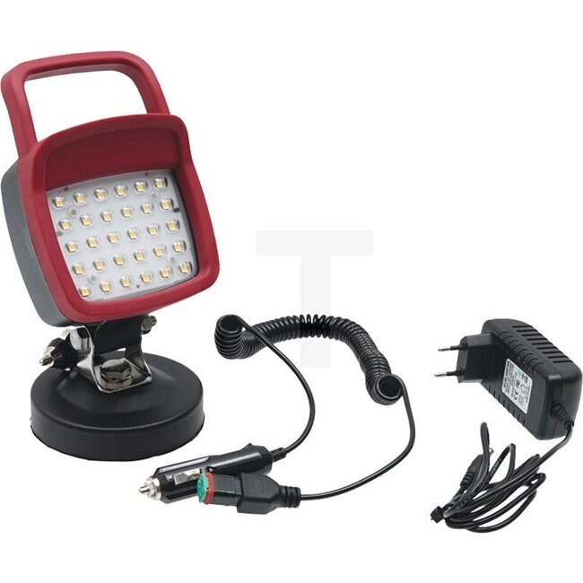 GRANIT Werklamp LED - 7070010293 | Lamp: LED | Inclusief lamp: ja | Lichtfunctie: Breedstraler | Afmetingen B x H x D: 106 x 140 x 210 mm | Montagewijze: staand | Aansluiting: DEUTSCH stekker | Beschermingssoort: IP54, IP6K9K | Vorm: hoekig | Materiaal: Behuizin