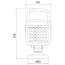 GRANIT Arbeitsscheinwerfer LED - 7070010293 | Form: eckig | Abmessungen B x H x T: 106 x 140 x 210 mm | Lichtfunktion: Nahfeld-Ausleuchtung | Lichtstrom effektiv: ≈ 1960 lm | Anschluss: DEUTSCH-Stecker | Leuchtmittel: LED | Material: Gehäuse: Aluminium; Lichtsch