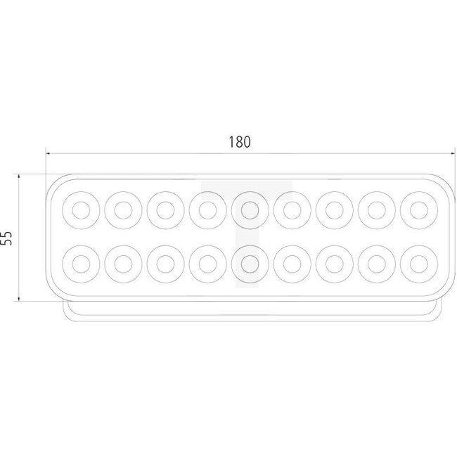 GRANIT Arbeitsscheinwerfer LED - 7070010315 | Nennspannung: 12 / 24 V | Spannungsbereich: 10 - 30 V | Leuchtmittel: LED | Leuchtmittel enthalten: ja | Lichtfunktion: Fernfeld-Ausleuchtung | Abmessungen B x H x T: 180 x 38 x 55 mm | Montageart: stehend | Anschlus