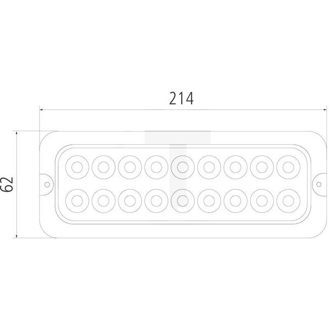 GRANIT Arbeitsscheinwerfer LED - 7070010316 | Nennspannung: 12 / 24 V | Form: eckig | Abmessungen B x H x T: 214 x 35 x 62 mm | Lichtfunktion: Fernfeld-Ausleuchtung | Lichtstrom effektiv: ≈ 2159 lm | Anschluss: offene Kabelenden, verzinnt (rot + / schwarz -) | L