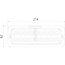 GRANIT Arbeitsscheinwerfer LED - 7070010316 | Nennspannung: 12 / 24 V | Form: eckig | Abmessungen B x H x T: 214 x 35 x 62 mm | Lichtfunktion: Fernfeld-Ausleuchtung | Lichtstrom effektiv: ≈ 2159 lm | Anschluss: offene Kabelenden, verzinnt (rot + / schwarz -) | L