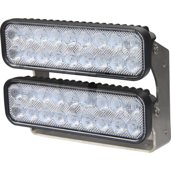 GRANIT Arbeitsscheinwerfer LED - 7070010317 | Nennspannung: 12 / 24 V | Form: eckig | Abmessungen B x H x T: 180 x 76 x 143 mm | Lichtfunktion: Fernfeld-Ausleuchtung | Lichtstrom effektiv: ≈ 4496 lm | Anschluss: offene Kabelenden, verzinnt (rot + / schwarz -) |