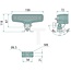 GRANIT Arbeitsscheinwerfer LED - 70799266, 1078 | Nennspannung: 12 / 24 V | Form: eckig | Abmessungen B x H x T: 199 x 87 x 72 mm | Lichtfunktion: Nahfeld-Ausleuchtung | Lichtstrom effektiv: ≈ 3750 lm | Anschluss: offene Kabelenden, verzinnt (weiß: - / schwarz:
