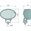 HELLA Arbeitsscheinwerfer LED Breitstrahler 25 W, 1700 lm, 153 x 131 x 74 mm | 1GA996661002