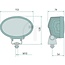 HELLA Arbeitsscheinwerfer LED Breitstrahler 56 W, 4000 lm, 153 x 131 x 78 mm | 1GA996761001