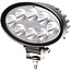 HELLA LED work light - 455VF1GA 357001001, VF1GA357001001 | Nominal voltage: 12 / 24 V | Form: Oval | Dimensions W x H x D: 143 x 120 x 65 mm | Light function: Close-range illumination | Effective luminous flux: ≈ 1200 lm | Connection: Open cable ends | Bulb: L