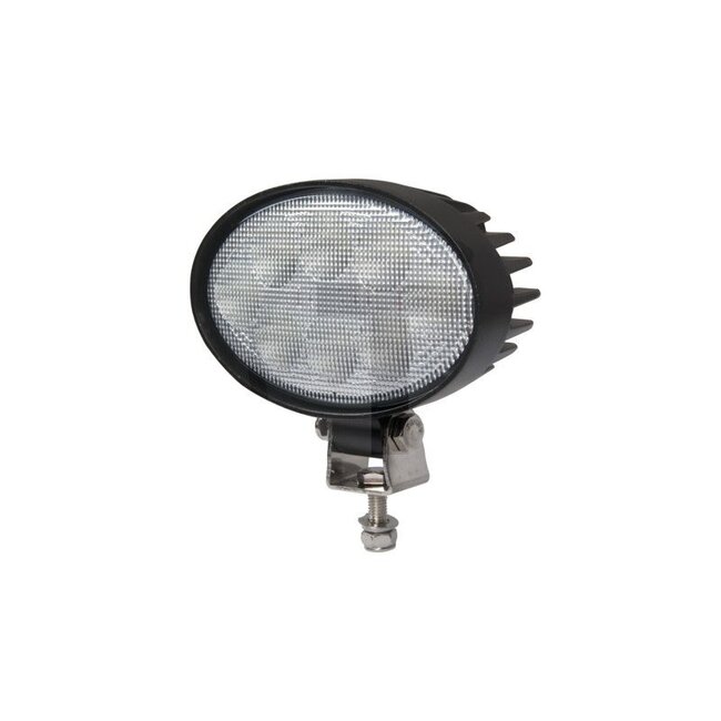 GRANIT Werklamp LED - 7070010442 | Netspanning: 12 / 24 V | Vorm: ovaal | Afmetingen B x H x D: 142 x 90 x 65 mm | Lichtfunctie: Verstraler | Lichtstroom effectief: ≈ 1520 lm | Aansluiting: open kabeleinden, (rood + / zwart -) | Lamp: LED | Materiaal: Behuizing: