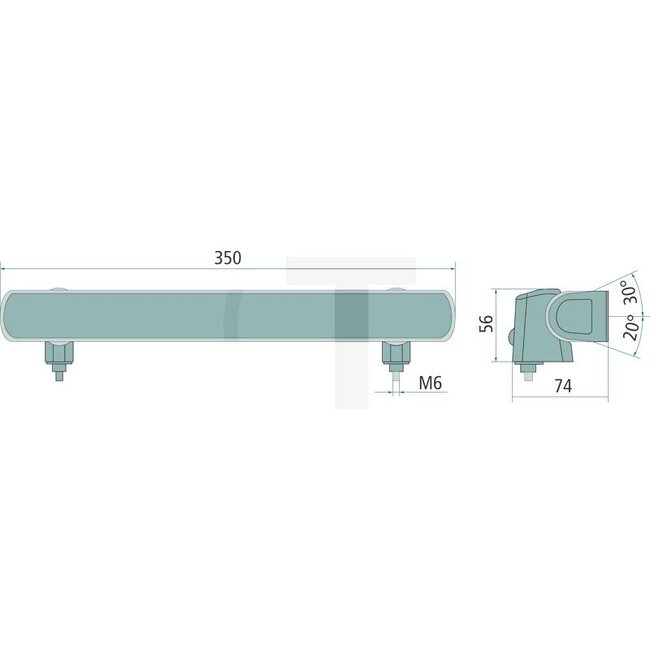 HELLA Lichtbalk LED breedstraler 2200 lm, 25 W, 350 x 56 x 74 mm | 1GJ958040501